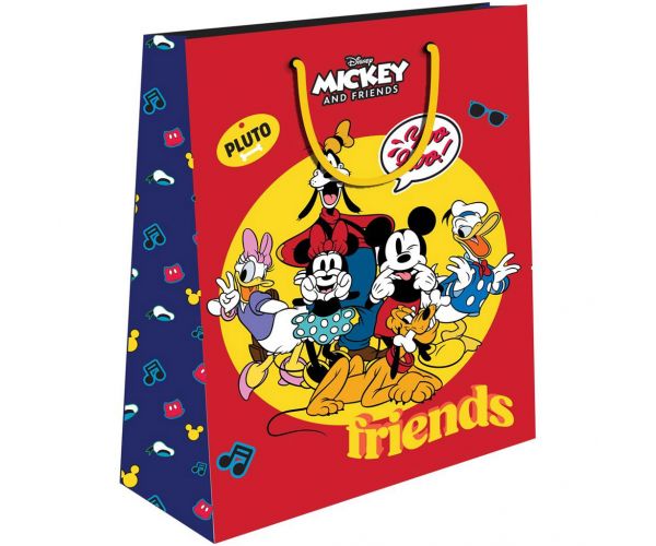 Luna: Poklon-vrećica s uzorkom Mickey Mouse i prijatelji 33x12x45cm
