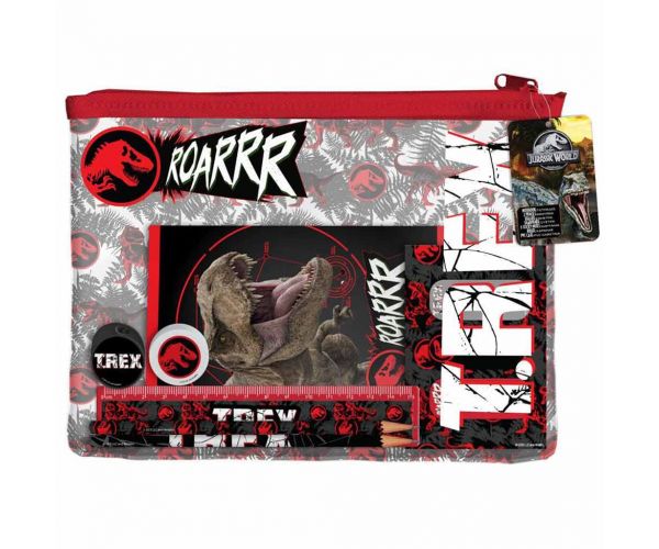 Luna: Set za pisanje s motivom Jurskog svijeta s dinosaurima u PVC torbici
