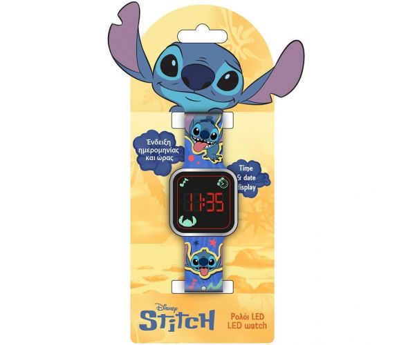 Luna: Stitch LED-es karóra