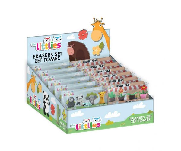 Luna: The Littlies 4db-os radír szett dobozban többféle változatban