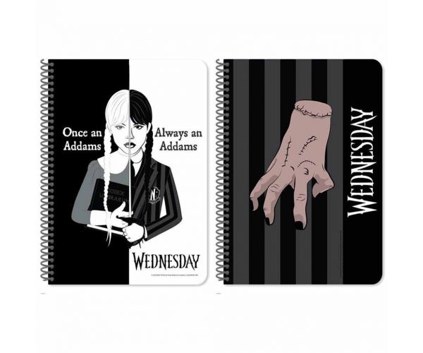 Luna: Wednesday bilježnica sa spiralom, A/5, 60 stranica, dvije varijante, 1 komad