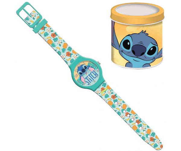 Luna: Disney Stitch mintás analóg karóra fém díszdobozban