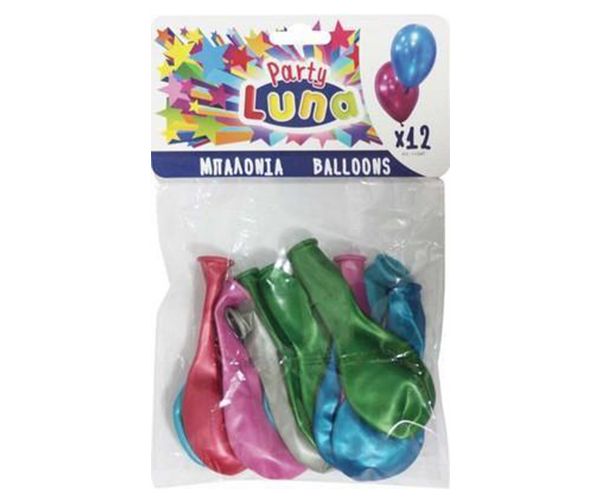 Luna: Metalik baloni 12kom