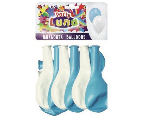 Luna: Party bijeli i plavi baloni 24kom