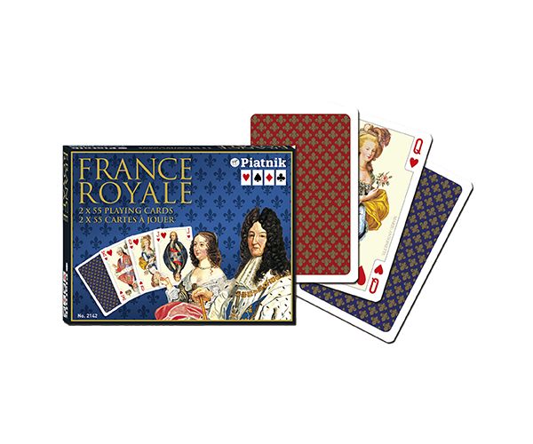 Luxus remi karte - France Royale 2x55 - Piatnik