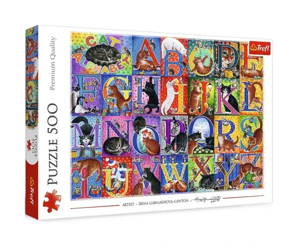 Macskás ábécé 500db-os puzzle - Trefl