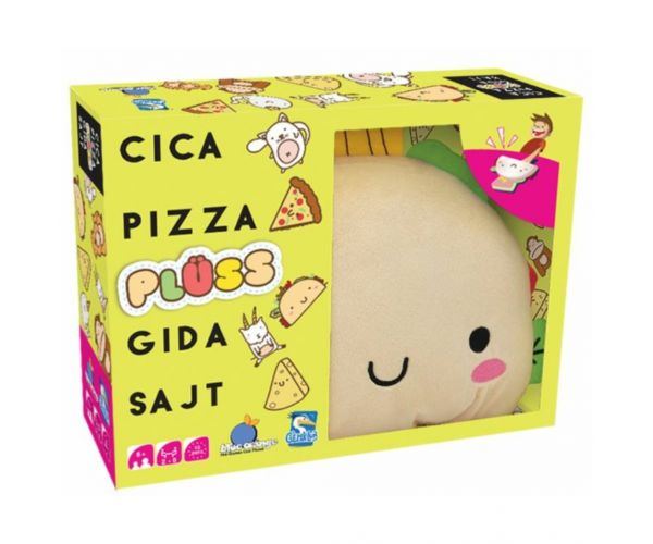 Cica, pizza, plüss, gida, sajt társasjáték
