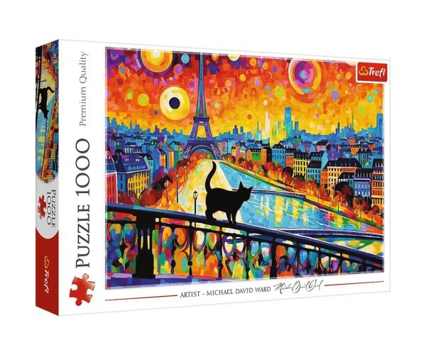 Egy cica Párizsban 1000db-os HQ puzzle kirakó - Trefl