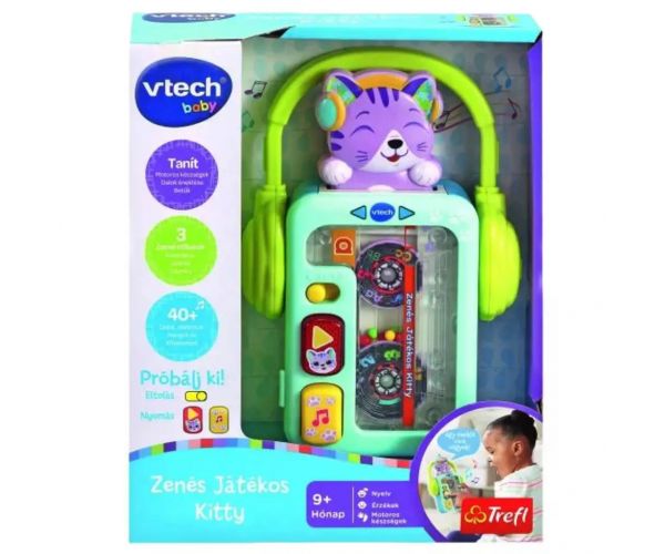 Walkman formájú cicás bébijáték - V-Tech