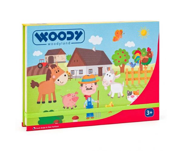 Mágneses kirakó dobozban - Farm - Woodyland