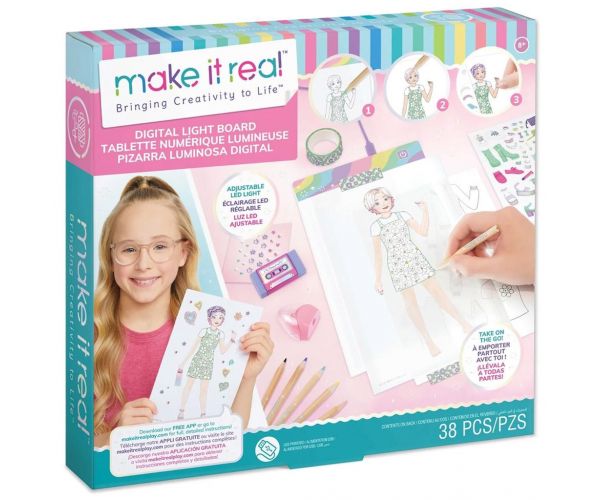 Make It Real: Kreativna ploča za modni dizajn s LED osvjetljenjem i šablonama