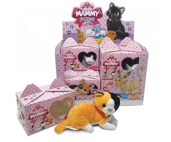 Mammy mini meglepetés plüss cica 1db