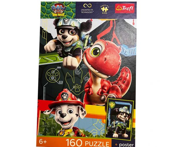 Mancs Őrjárat A dinófilm 160db-os UFT puzzle poszterrel - Trefl