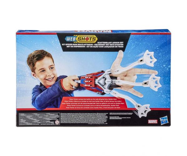Marvel Čovjek-pauk: Web Shots Scatterblast Armor set igračaka - Hasbro
