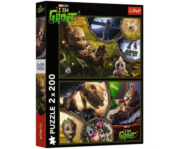 Marvel: Én vagyok Groot 2x200db-os puzzle - Trefl