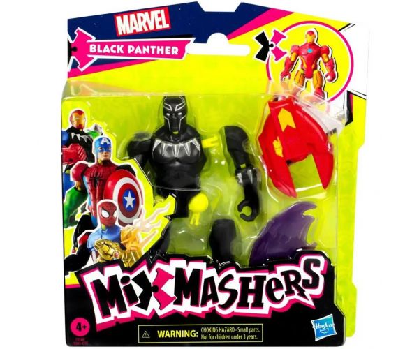Marvel Mix Mashers: Bosszúállók Fekete Párduc figura kiegészítőkkel - Hasbro