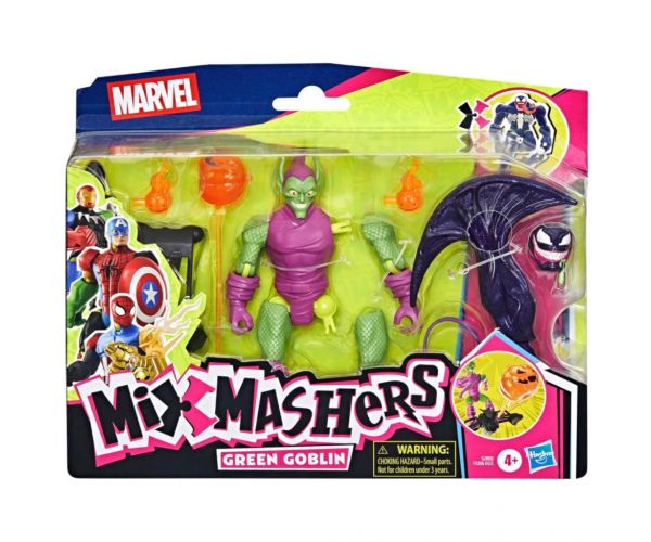 Marvel Mix Mashers: Pókember Zöld manó figura kiegészítőkkel - Hasbro