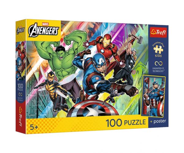 Marvel Bosszúállók Erő és hatalom 100db-os puzzle - Trefl
