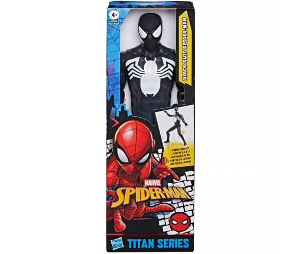 Marvel Bosszúállók: Titan Series Black Suit Spider-Man figura 30cm - Hasbro