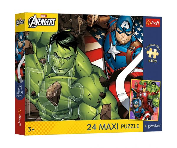Marvel Bosszúállók a csapat 24db-os Maxi puzzle - Trefl