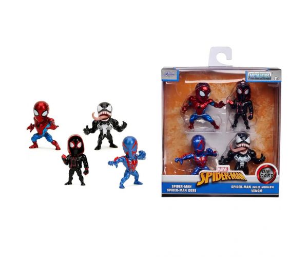 Marvel: Pókember Metalfigs 4db-os fém figura szett 6,5cm - Simba Toys
