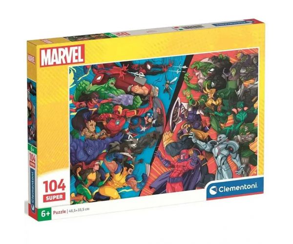 Marvel Hősök csatája 104db-os super puzzle - Clementoni