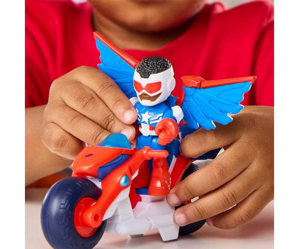 Marvelov Iron Man i njegovi nevjerojatni prijatelji - Kapetan Amerika i njegovo vozilo Super Bike - Hasbro