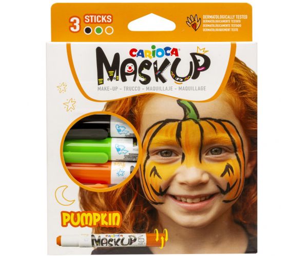 Maskup: Sütőtök arcfestő szett 3 színnel - Carioca