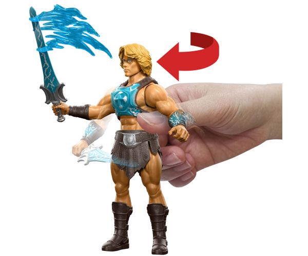 Masters of the Universe: Zaštitnici svemira He-Man akcijska figura s mačem Power Sword, 14 cm - Mattel
