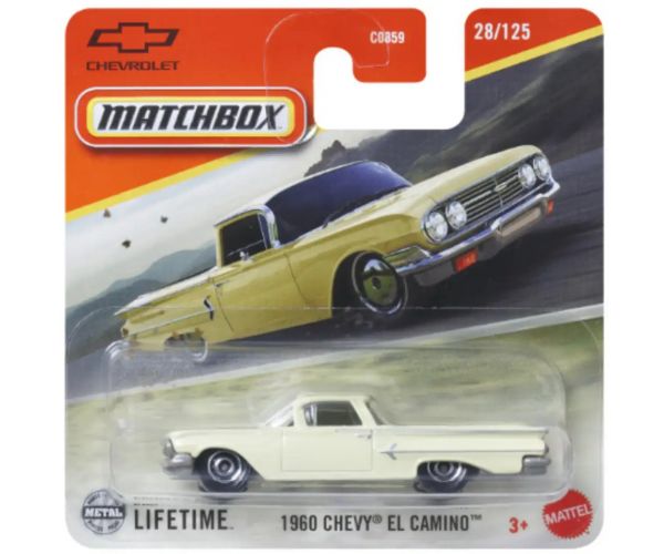 Matchbox: 1960 Chevy El Camino bézs kisautó 1/64 – Mattel