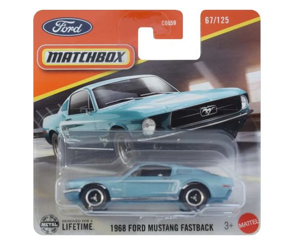 Matchbox: 1968 Ford Mustang Fastback kisautó 1/64 - Mattel