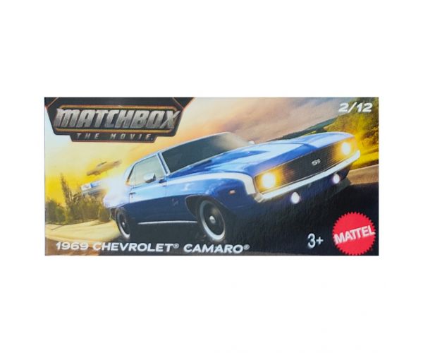 Matchbox: Papírdobozos 1969 Chevrolet Camaro kisautó 1/64 - Mattel