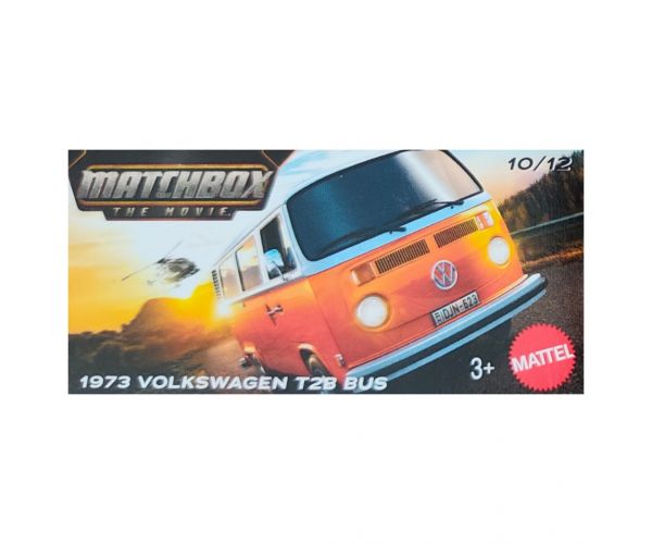 Matchbox: Papírdobozos 1973 Volkswagen T2B Bus kisautó 1/64 - Mattel