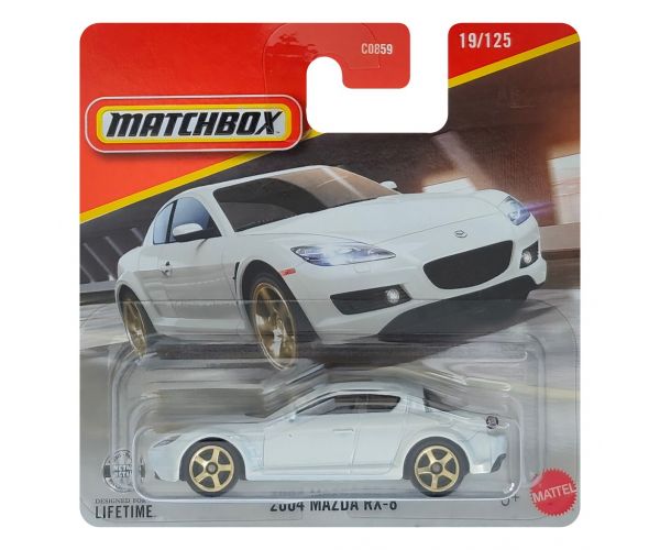 Matchbox: 2004 Mazda RX-8 fehér kisautó 1/64 - Mattel