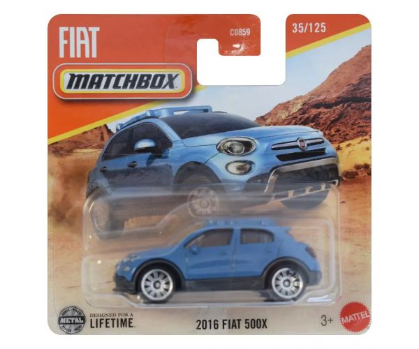 Matchbox: 2016 Fiat 500X kisautó 1/64 - Mattel