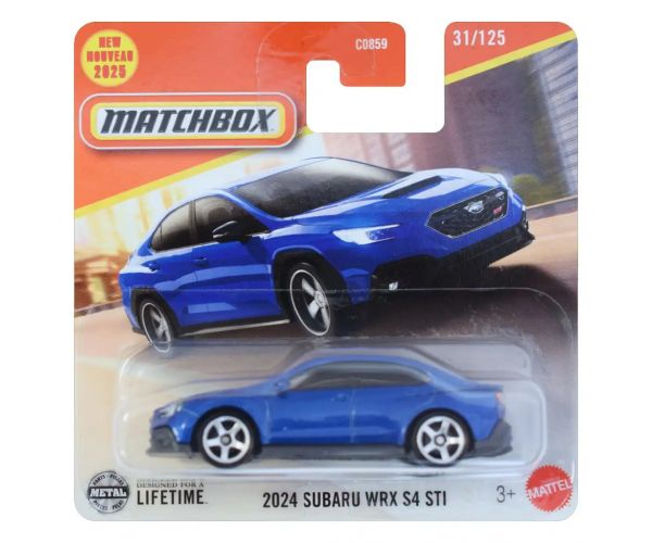 Matchbox: 2024 Subaru WRX S4 STI kék kisautó 1/64 - Mattel
