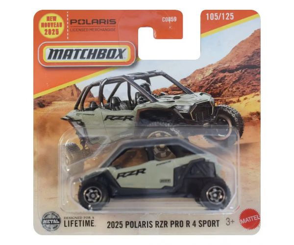 Matchbox: 2025 Polaris RZR Pro R 4 Sport kisautó 1/64 - Mattel
