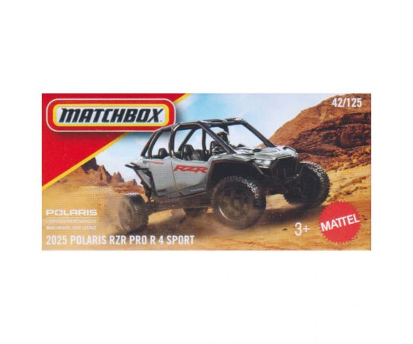 Matchbox 2025 Polaris RZR Pro R 4 Sport szurke kisautó 1/64 – Mattel