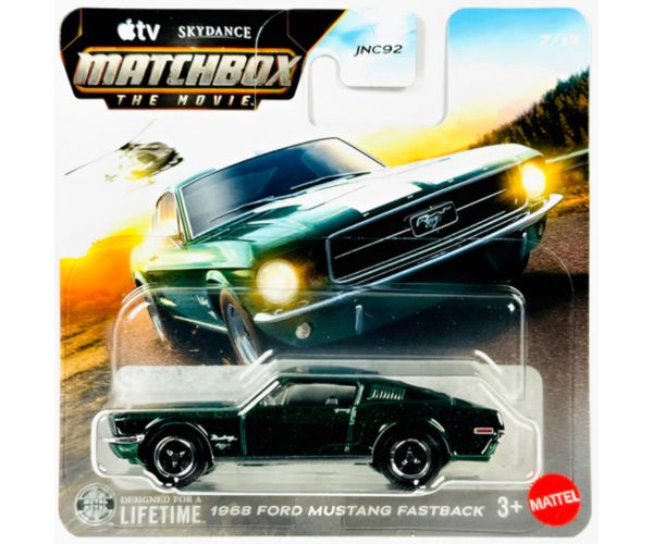 Matchbox A Film: 1968 Ford Mustang Fastback kisautó 1/64 - Mattel