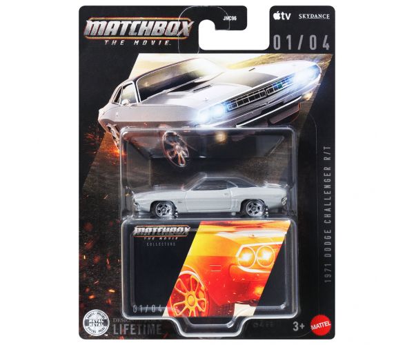 Matchbox A Film: 1971 Dodge Challenger gyűjtői kisautó 1/64 - Mattel
