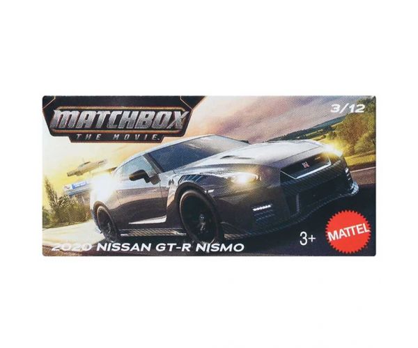 Matchbox A Film: 2020 Nissan GT-R Nismo papírdobozos kisautó 1/64 – Mattel