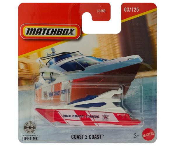 Matchbox: Coast 2 Coast parti őrség hajó 1/64 - Mattel