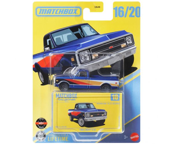 Matchbox Collectors: 1968 Chevy C10 gyűjtői dobozos kisautó 1/64 - Mattel