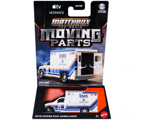 Matchbox A film: 2019 Dodge RAM Ambulance nyitható kisautó 1/64 – Mattel