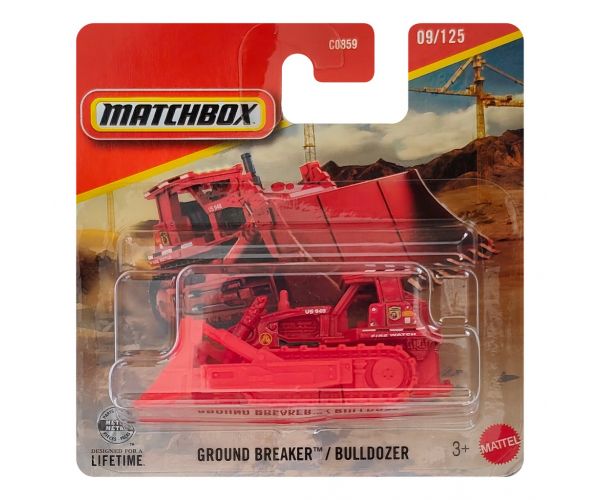 Matchbox: Ground Breaker Bulldozer kisautó 1/64 - Mattel
