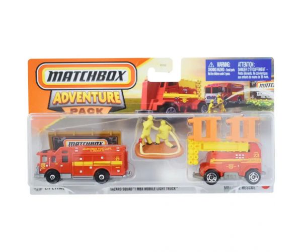 Matchbox: Hazard Squad kisautó utánfutóval szett 1/64 - Mattel
