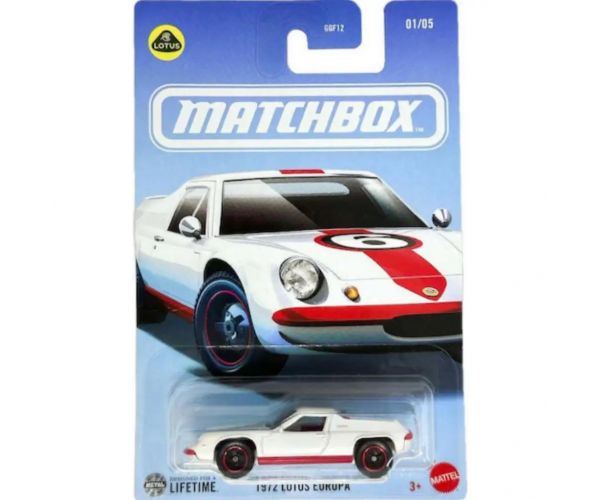 Matchbox: Ikonikus 1972 Lotus Europa kisautó 1/64 - Mattel