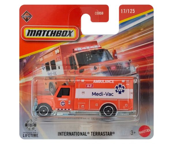 Matchbox: International TerraStar mentőautó 1/64 - Mattel