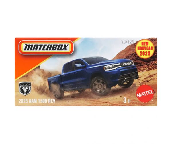 Matchbox: Papírdobozos 2025 Dodge RAM 1500 REV kisautó 1/64 - Mattel