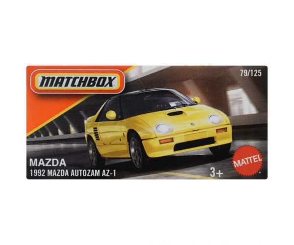 Matchbox: Papírdobozos 1992 Mazda Autozam AZ-1 kisautó 1/64 - Mattel